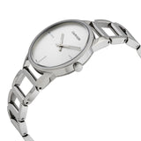 Calvin Klein Stately White Dial Silver Steel Strap Watch for Women - K3G23126 Authentic Buy Shop Now