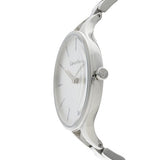 Calvin Klein Graphic White Dial Silver Steel Strap Watch for Women - K7E23146 Authentic Buy Shop Now