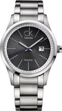 Calvin Klein Bold Black Dial Silver Steel Strap Watch for Men - K2246107 Authentic Buy Shop Now