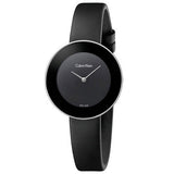 Calvin Klein Chic Black Dial Black Leather Strap Watch for Women - K7N23CB1 Authentic Buy Shop Now