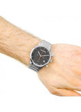 Calvin Klein City Black Dial Silver Steel Strap Watch for Men - K2G2G141 Authentic Buy Shop Now
