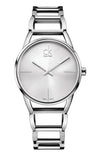 Calvin Klein Stately White Dial Silver Steel Strap Watch for Women - K3G23126 Authentic Buy Shop Now