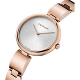 Calvin Klein Wavy White Dial Rose Gold Steel Strap Watch for Women - K9U23646 Authentic Buy Shop Now