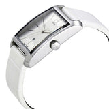 Calvin Klein Window White Dial White Leather Strap Watch for Women - K2M23120 Authentic Buy Shop Now
