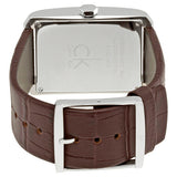 Calvin Klein Window Silver Dial Brown Leather Strap Watch for Men - K2M21126 Authentic Buy Shop Now