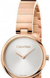 Calvin Klein Authentic White Dial Rose Gold Steel Strap Watch for Women - K8G23646 Authentic Buy Shop Now