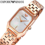 Emporio Armani Giola White Mother of Pearl Dial Rose Gold Steel Strap Watch For Women - AR11147 Authentic Buy Shop Now