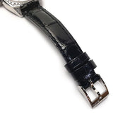 Gucci GG2570 Diamonds Silver Dial Black Leather Strap Watch For Women - YA142507 Authentic Buy Shop Now