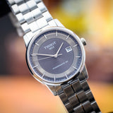 Tissot Luxury Powermatic 80 Grey Dial Silver Steel Strap Watch for Men - T086.407.11.061.00 Authentic Buy Shop Now