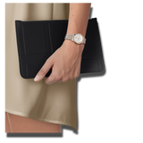 Tissot T Classic Carson Premium White Dial Two Tone Steel Strap Watch for Women - T122.207.22.031.00 Authentic Buy Shop Now