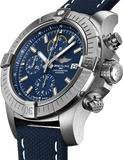 Breitling Avenger Chronograph 45mm Blue Dial Blue Calfskin Strap Watch for Men - A13317101C1X2 Authentic Buy Shop Now