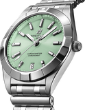 Breitling Chronomat 32 Diamonds Green Dial Silver Steel Strap Watch for Women - A77310101L1A1 Authentic Buy Shop Now