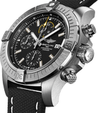 Breitling Avenger Chronograph 45mm Black Dial Black Leather Strap Watch for Men - A13317101B1X1 Authentic Buy Shop Now