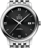 Omega De Ville Prestige Co-Axial Black Dial Silver Steel Strap Watch for Men - 424.10.40.20.01.001 Authentic Buy Shop Now