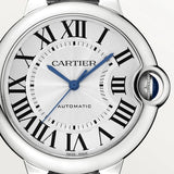Cartier Ballon Bleu De Cartier Silver Dial Black Leather Strap Watch for Women - WSBB0028 Authentic Buy Shop Now