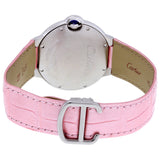 Cartier Ballon Bleu De Cartier Pink Dial Pink Leather Strap Watch for Women - WSBB0007 Authentic Buy Shop Now