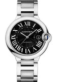 Cartier Ballon Bleu de Cartier Black Dial Silver Steel Strap Watch for Men - W6920042 Authentic Buy Shop Now
