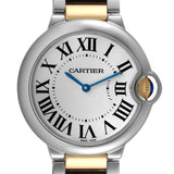 Cartier Ballon Bleu Silver Dial Two Tone Steel Strap Watch for Unisex Watch - W69008Z3 Authentic Buy Shop Now