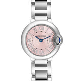 Cartier Ballon Bleu de Cartier Pink Dial Silver Steel Strap Watch for Women - W6920038 Authentic Buy Shop Now