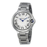 Cartier Ballen Bleu De Cartier Silver Dial Silver Steel Strap Watch for Women - W6920084 Authentic Buy Shop Now