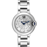 Cartier Ballon Bleu de Cartier Diamonds Silver Dial Silver Steel Strap Watch for Women - WE902073 Authentic Buy Shop Now
