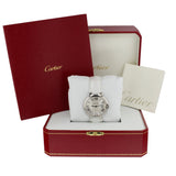 Cartier Ballon Bleu de Cartier Silver Dial White Leather Strap Watch for Women - W6920087 Authentic Buy Shop Now