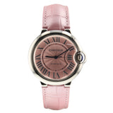 Cartier Ballon Bleu De Cartier Pink Dial Pink Leather Strap Watch for Women - WSBB0007 Authentic Buy Shop Now
