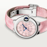 Cartier Ballon Blue De Cartier Pink Dial Pink Leather Strap Watch for Women - WSBB0031 Authentic Buy Shop Now