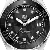 Tag Heuer Aquaracer Quartz Mother of Pearl Black Dial Black NATO Strap Watch for Women - WAY131M.FT6092 Authentic Buy Shop Now