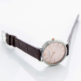 Emporio Armani Dress Quartz Silver Dial Brown Leather Strap Watch For Women - AR11063 Authentic Buy Shop Now