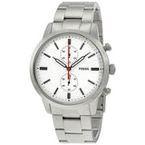 Fossil Townsman White Dial Silver Steel Strap Watch for Men - FS5346 Authentic Buy Shop Now