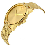 Movado Bold Gold Dial Gold Mesh Bracelet Watch For Men - 3600373 Authentic Buy Shop Now