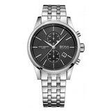 Hugo Boss Jet Black Dial Silver Steel Strap Watch for Men - 1513383 Authentic Buy Shop Now