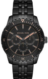 Michael Kors Cunningham Chronograph Black Dial Black Steel Strap Watch For Men - MK7157 Authentic Buy Shop Now