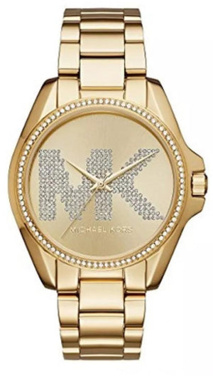 Michael Kors Bradshaw Quartz Gold Dial Gold Steel Strap Watch For Women - MK6555 Authentic Buy Shop Now