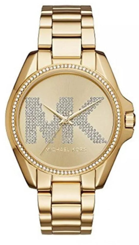 Michael Kors Bradshaw Quartz Gold Dial Gold Steel Strap Watch For Women - MK6555 Authentic Buy Shop Now