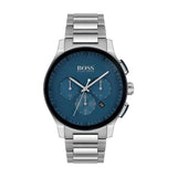 Hugo Boss Peak Chronograph Blue Dial Silver Steel Strap Watch for Men - 1513763 Authentic Buy Shop Now