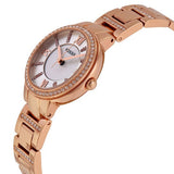 Fossil Virginia White Dial Rose Gold Steel Strap Watch for Women - ES3284 Authentic Buy Shop Now