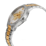 Gucci G Timeless Silver Dial Two Tone Steel Strap Watch For Women - YA1264131 Authentic Buy Shop Now