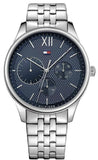 Tommy Hilfiger Damon Chronograph Blue Dial Silver Steel Strap Watch for Men - 1791416 Authentic Buy Shop Now
