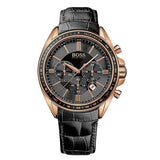 Hugo Boss Driver Black Dial Black Leather Strap Watch for Men - 1513092 Authentic Buy Shop Now