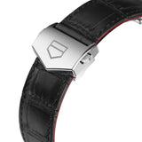Tag Heuer Monaco Calibre 12 Final Edition Chronograph Grey Dial Black Leather Strap Watch for Men - CAW211J.FC6476 Authentic Buy Shop Now