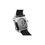 Tag Heuer Monaco Automatic Chronograph Blue Dial Black Leather Strap Watch for Men - CAW211P.FC6356 Authentic Buy Shop Now