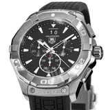 Tag Heuer Aquaracer Chronograph Black Dial Black Rubber Strap Watch for Men - CAY1110.FT6041 Authentic Buy Shop Now