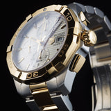 Tag Heuer Aquaracer Caliber 16 Automatic White Dial Two Tone Steel Strap Watch for Men - CAY2121.BB0923 Authentic Buy Shop Now
