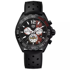 Tag Heuer Formula 1 Indy 500 Limited Edition Chronograph Black Dial Black Rubber Strap Watch for Men - CAZ101AD.FT8024 Authentic Buy Shop Now