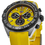 Tag Heuer Formula 1 Chronograph Yellow Dial Yellow Rubber Strap Watch for Men - CAZ101AM.FT8054 Authentic Buy Shop Now