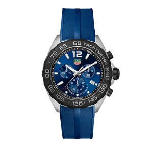 Tag Heuer Formula 1 Chronograph Blue Dial Blue Rubber Strap Watch for Men - CAZ101AV.FT8077 Authentic Buy Shop Now