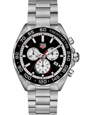 Tag Heuer Formula 1 Chronograph Black Dial Silver Steel Strap Watch for Men - CAZ101E.BA0842 Authentic Buy Shop Now