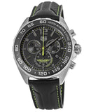 Tag Heuer Formula 1 Aston Martin Black Dial Black Leather Strap Watch for Men - CAZ101P.FC8245 Authentic Buy Shop Now